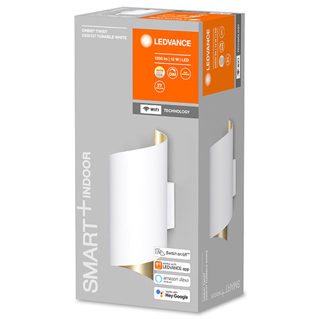 Nástěnné svítidlo SMART+ WIFI Chytré nástěnné svítidlo 12W ORBIS TWIST WHITE LEDVANCE