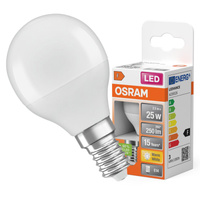 LED žárovka P45 Ball E14 2,5W = 25W 250lm 2700K Warm 150° STAR CLASSIC Osram