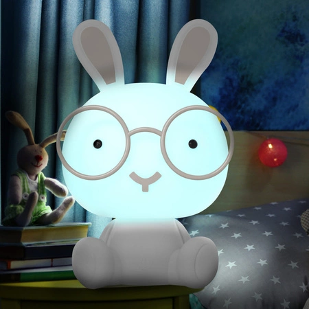 Dekorativní LED lampa 2,5 W 110 lm 4000K neutrální RGB bílá stmívatelná Sanico Rabbit Goldlux