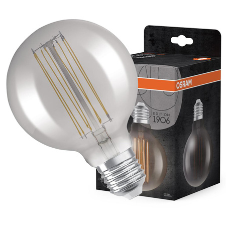 Dekorativní LED žárovka E27 G95 11W = 42W 500lm 1800K Teplá bílá 320° vlákno stmívatelné OSRAM Vintage 1906