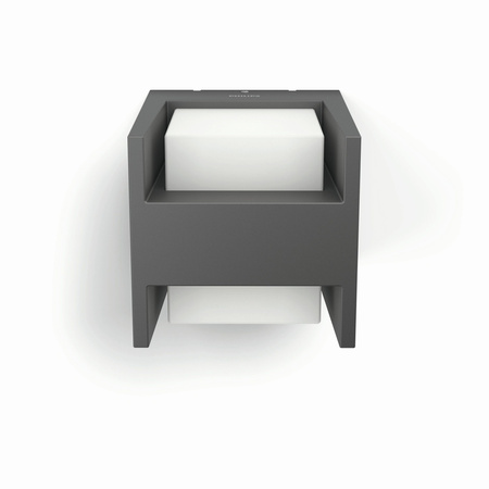 Zahradní lampa LED nástěnná lampa ARBOR myGarden 4.5W 2700K IP44 Horní-spodní antracit PHILIPS