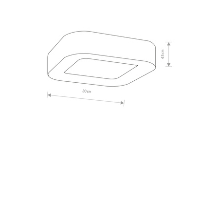 Venkovní stropní zahradní svítidlo PUEBLA LED 9513 IP54 12W 3000K Stropní grafit Nowodvorski