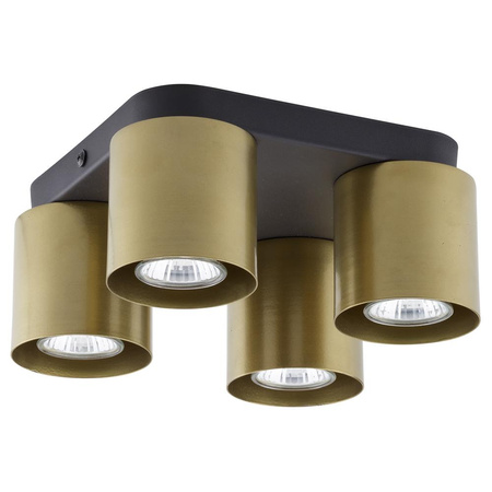 VICO BLACK/GOLD Spot Black/Gold Moderní stropní svítidlo pro povrchovou montáž 4xGU10 6511 TK Lighting