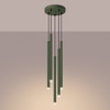 Stropní závěsné svítidlo Tuba Spot 5x G9 Olive Pastelo Ocean Green SL.1522 Sollux