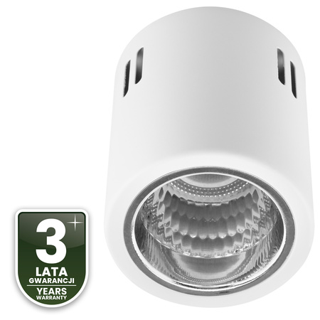 Povrchové svítidlo E27, TUBA SPOT Stálá Kulatá Bílá APUS 10 LUMILED