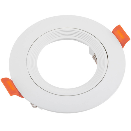 Sada podomítkové halogenové svítidlo VENTUS bílé kulaté + LED žárovka GU10 8 W studená bílá 120° Lumiled