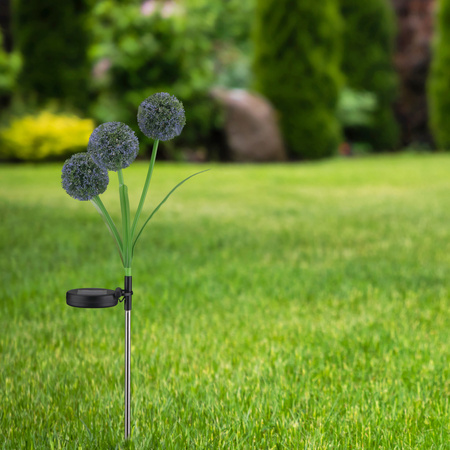 Solární LED dekorativní světlo poháněné česnekem Zahradní květina