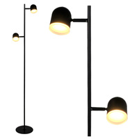 Stojací lampa 7W 2x LED RAWI černá 3000K GOLDLUX (Polux)