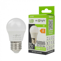 LED žárovka P45 E27 5W 450lm 3000K teplá bílá Ecolight