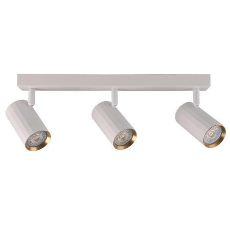 Nástěnné a stropní bodové svítidlo 3x GU10 White Gold NICEA Sanico Goldlux