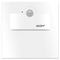 LED schodišťové svítidlo 2.4W modré 230V IP20 matná bílá TANGO SHORT se snímačem pohybu Skoff