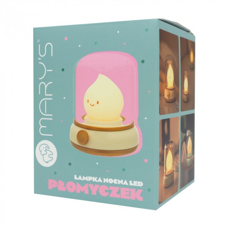 Dětské noční světlo LED 3W 1800-3000K teplé dobíjecí 800mAh žluté MARY'S FLAME