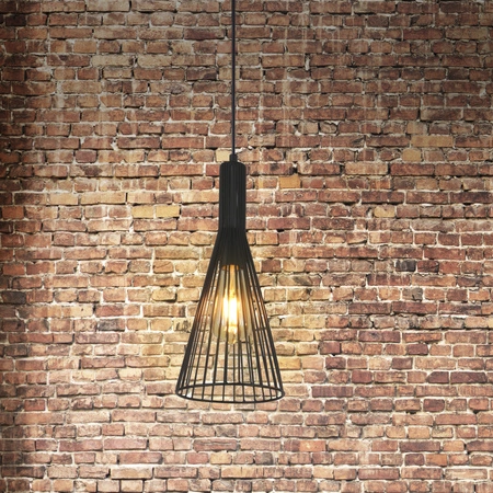 Dekorativní závěsné stropní svítidlo Sanico Goldlux E27 Black Tiana