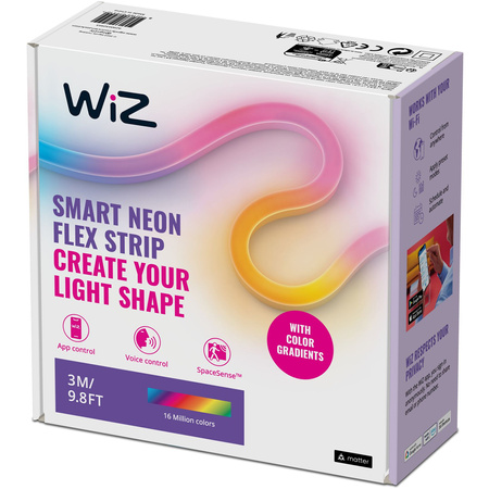 LED NEON Flex Strip 24W RGB 3M SMART WiFi WiZ