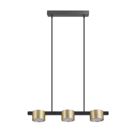 Stropní závěsné svítidlo 3x GX53 Black Gold MIRELLA Sanico Goldlux