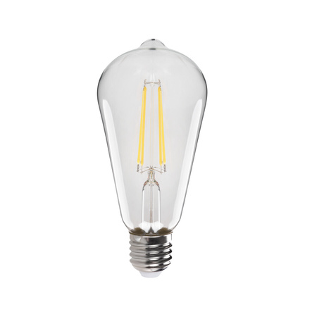 LED žárovka XLED E27 ST64 7W 806lm 4000K Neutral Filament KANLUX 