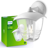 Zahradní lampa LED nástěnná lampa CREEK myGarden E27 IP44 Downlight Lucerna bílá PHILIPS