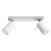 Svítidlo pro povrchovou montáž RING 2 2xGU10 Reflektor halogenový pohyblivý minimalistický bílý SOLLUX
