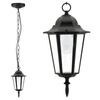 LIGURIA-LT Závěsná zahradní lampa 1xE27 92cm Černá - GOLDLUX (Polux)
