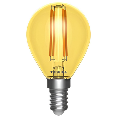 LED žárovka E14 G45 4,5W teplá bílá Filament TOSHIBA