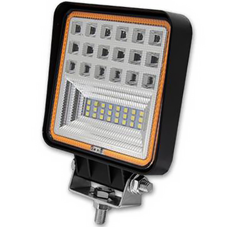 Pracovní lampa 126W LED halogenový světlomet 42 diod 10-60V DC Ukazatel směru IP67