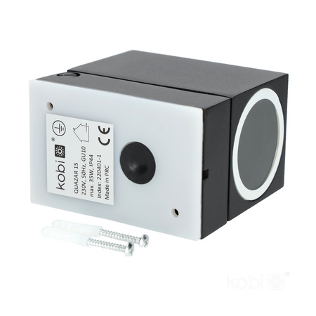 Zahradní venkovní nástěnné svítidlo GU10 IP44 Black Quazar Kobi