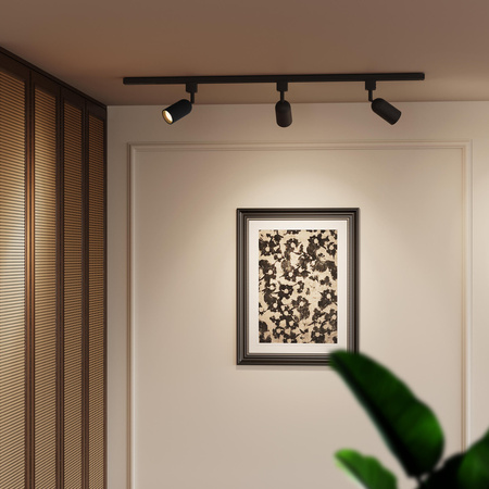 Sada závěsných světel pro autobusy 1m + 3x LED GU10 jednofázová černá EasyLink Shea Philips