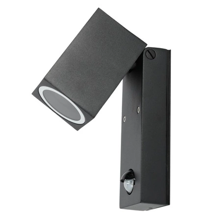 LED zahradní lampa QUAZAR 15 LX GU10 IP44 KOBI Black Sensor