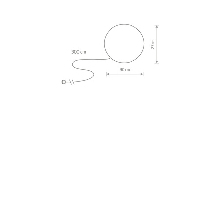 Venkovní zahradní svítidlo CUMULUS S 6976 E27 IP44 30 cm koule Bílá Moderní Nowodvorski