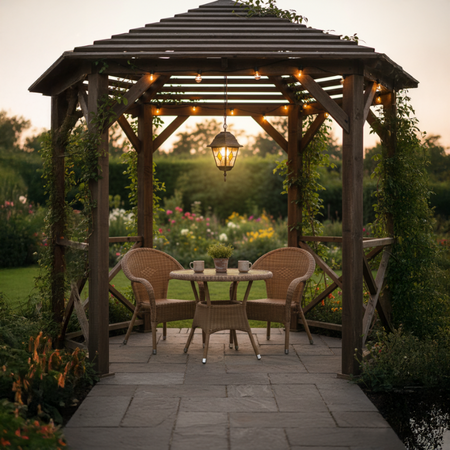 Venkovní LED zahradní závěsné svítidlo MONACO E27 IP43 přesah 93 cm barevné sklo starožitné zlato RABALUX