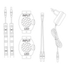 LED pásek se senzorem pohybu a soumraku 16,5W 1960lm 4000K neutrální 220-240V bílý 5m Sanico Goldlux