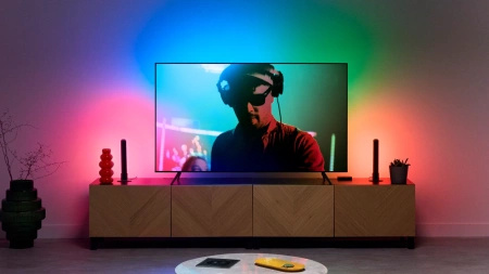 2x LED herní stolní lampa RGBIC Gradient 30cm světelná lišta Smart SMART WiFi Bluetooth aplikace WiZ