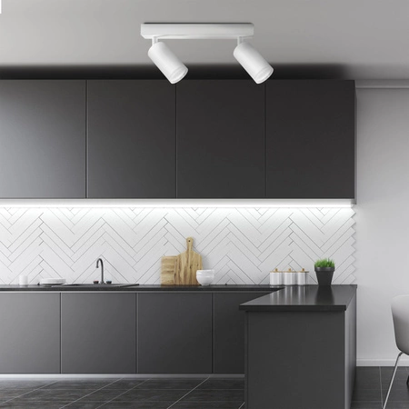 Nástěnné a stropní bodové svítidlo 2x GU10 White LONDON Sanico Goldlux