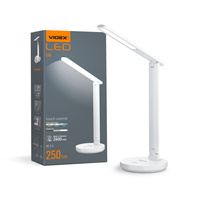 LED 5W 250lm 5000K studená bílá stmívatelná stolní lampa Videx