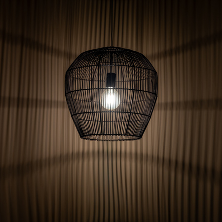 HAITI S 11166 Nowodvorski E27 Black Skandinávské závěsné stropní svítidlo