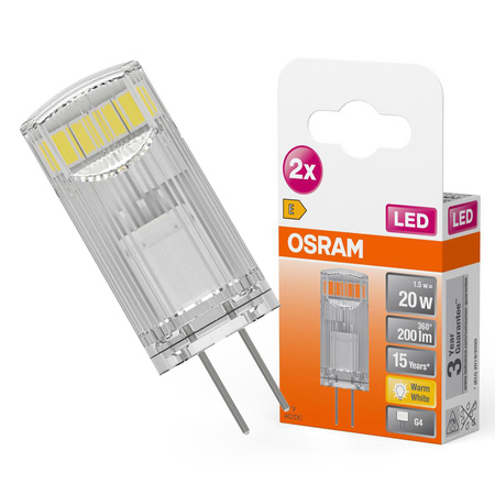 LED žárovka G4 CAPSULE 1.8W = 20W 200lm 2700K Teplá bílá 300° OSRAM Star 2x