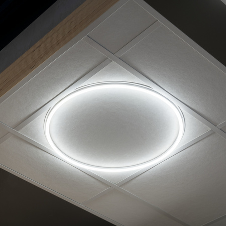 Plafond LED stropní svítidlo 40W 3500lm 4000K neutrální IP20 kulaté zapuštěné bílé AVAR KANLUX