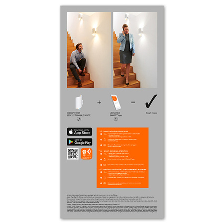 Nástěnné svítidlo SMART+ WIFI Chytré nástěnné svítidlo 12W ORBIS TWIST WHITE LEDVANCE