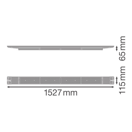 105W 16800lm 4000K neutrální stmívatelné bílé nízké zálivové svítidlo Flex Ledvance Linear Strip Light Fixture