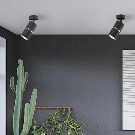 GU10 BlackSilver BAMBOO Sanico Goldlux Reflektor na stěnu a strop