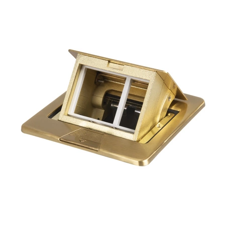 Podlahová krabice pro elektrickou zásuvku Square Gold Office+ Kanlux