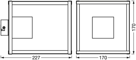 Dekorativní nástěnné svítidlo na zeď s povrchovou montáží E27 Black Decor Ledvance