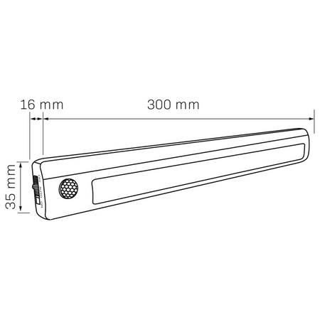 LED svítidlo pod nábytek se senzorem pohybu 140lm Samolepicí baterie Bílá GOLDLUX (Polux)