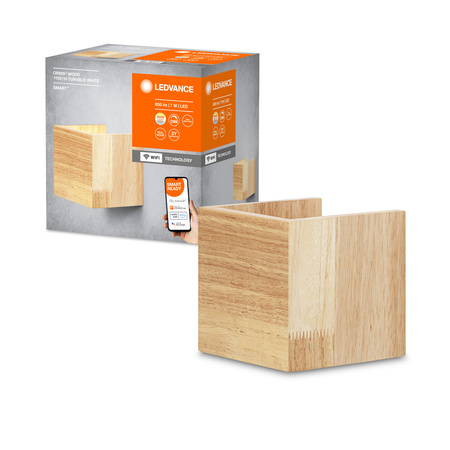 Nástěnné svítidlo SMART+ WIFI Chytré nástěnné svítidlo 7W ORBIS SWAN WOOD LEDVANCE