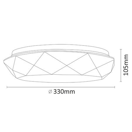 Stropní svítidlo PLAFON LED Lamp Selina 17W 1300lm 4000K 35cm GOLDLUX (Polux)