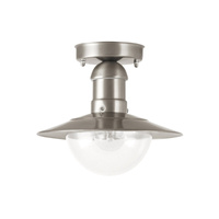 Venkovní LED zahradní stropní svítidlo OSLO E27 IP44 Chrome RABALUX