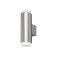 Zahradní lampa LED nástěnná lampa CATANIA 2x4W 4000K IP44 Horní-spodní chromová trubice RABALUX