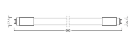 LED zářivka G13 T8 7,5W 1000lm 3000K Warm 190° 60cm Ledvance