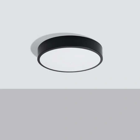 Stropní svítidlo Plafond ONYX 40 LED 23W 3000K 1890lm černé Minimalistické SOLLUX