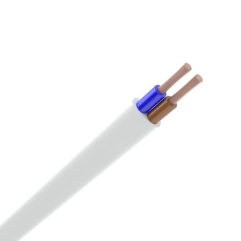 Kabel OMYp 300/300V 2x1.5mm Bílý 1m KABEL ELEK.
